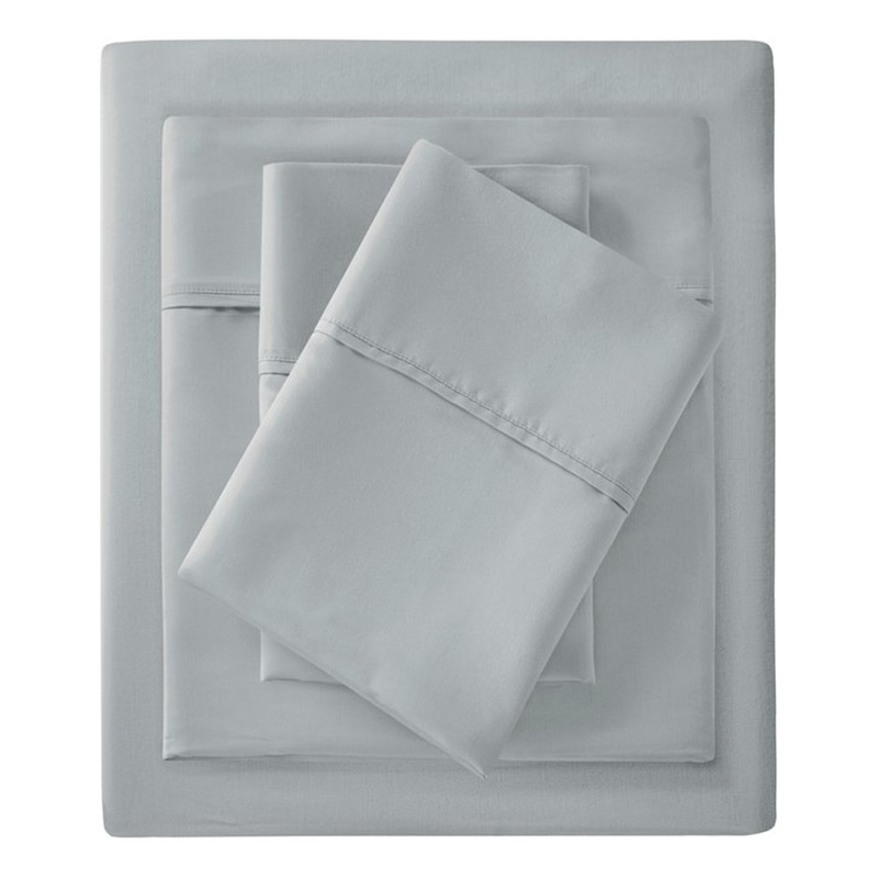 Madison Park 1500 Thread Count Cotton Blend 2 PC Pillowcases in Grey King