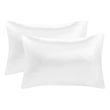 Madison Park Essentials Satin Luxury 2 PC Pillowcases in White Standard