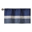 Madison Park Amherst Polyoni Pintuck Window Valance in Navy
