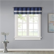 Madison Park Amherst Polyoni Pintuck Window Valance in Navy