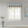 Madison Park Amherst Polyoni Pintuck Window Valance in Blue
