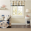 Madison Park Bayside Printed Valance in Navy 50 x 18