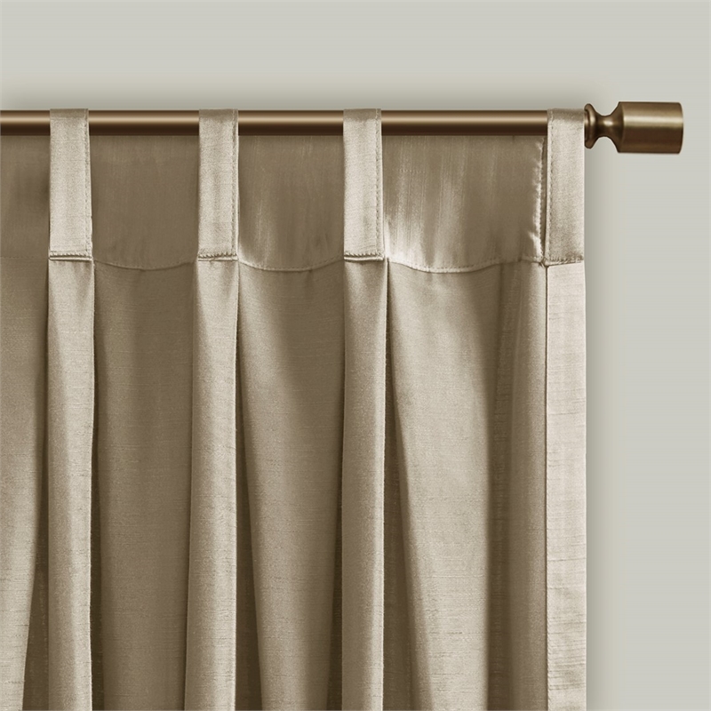 Croscill Avignon Pleat Curtain Panel with Tieback (Single) in Champagne 52x96