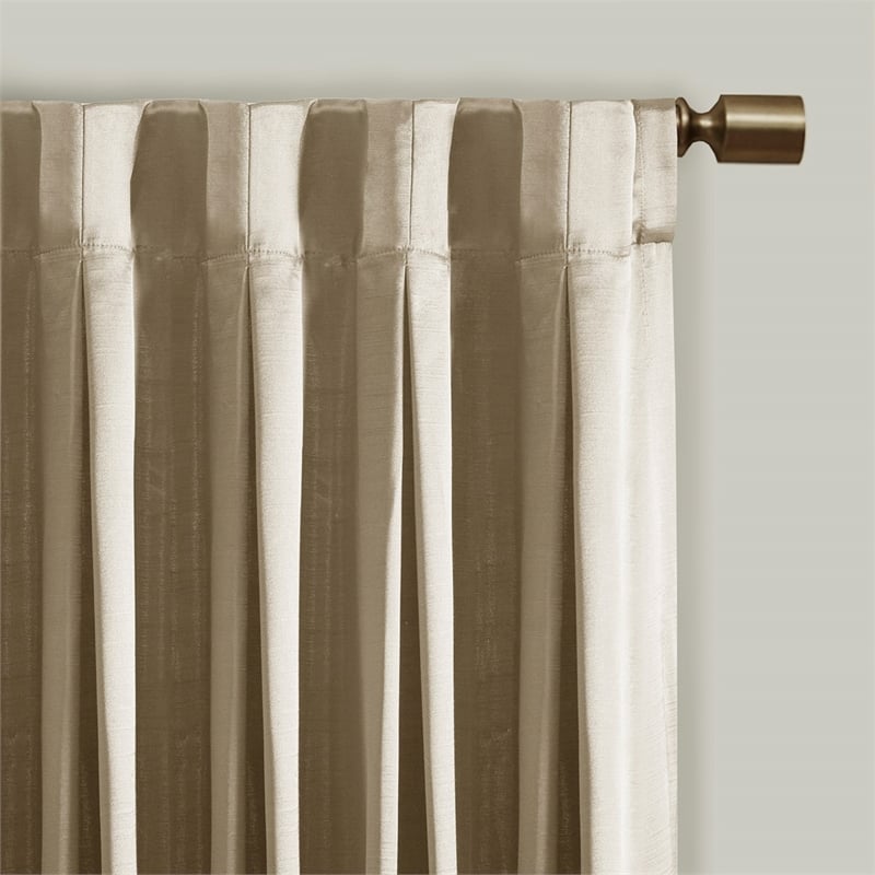 Croscill Avignon Pleat Curtain Panel with Tieback (Single) in Champagne 52x96
