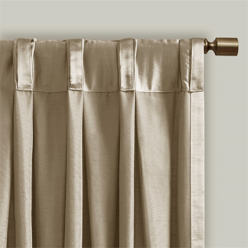 Croscill Avignon Pleat Curtain Panel with Tieback (Single) in Champagne 52x96