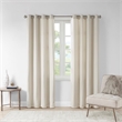 Madison Park Englewood Solid Dyed Grommet Top Window Panel in Natural 50x95