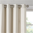 Madison Park Englewood Solid Dyed Grommet Top Window Panel in Natural 50x95