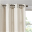 Madison Park Englewood Solid Dyed Grommet Top Window Panel in Natural 50x95