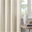 Madison Park Englewood Solid Dyed Grommet Top Window Panel in Natural 50x95