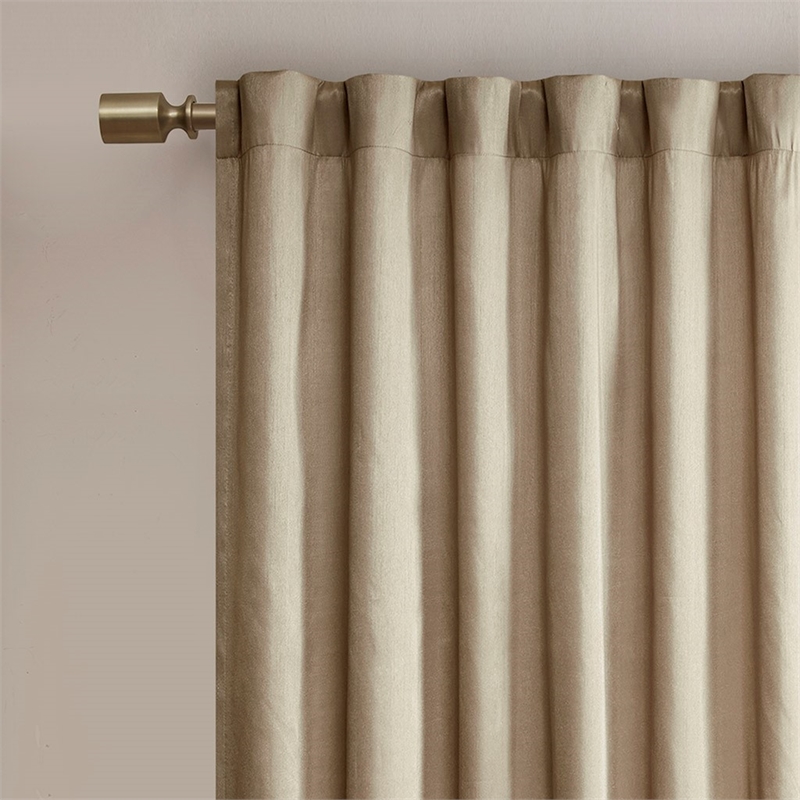 Madison Park Andora Window Curtain in Tan 50x95