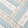 Woolrich Flannel Sheet Set in Blue Snowflake King