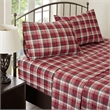Woolrich Flannel Sheet Set in Red Plaid King