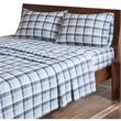 Woolrich Flannel Sheet Set in Blue Plaid King