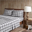 Woolrich Flannel Sheet Set in Grey Plaid King