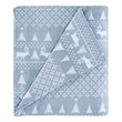 Woolrich Flannel Sheet Set in Blue Winter Frost King