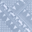 Woolrich Flannel Sheet Set in Blue Winter Frost Cal King