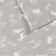 Woolrich Flannel Sheet Set in Grey Moose Cal King