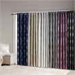 SunSmart Bentley Ogee Knitted Jacquard Total Blackout Panel in Navy