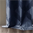 SunSmart Bentley Ogee Knitted Jacquard Total Blackout Panel in Navy