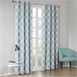 SunSmart Blakesly Printed Ikat Blackout Panel in Aqua