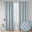 SunSmart Blakesly Printed Ikat Blackout Panel in Aqua