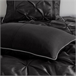 Madison Park Laurel 7-Piece Transitional Fabric Tufted Comforter Set in Black