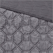 Madison Park Harper 3-Piece Modern Velvet Fabric Quilt Set in Gray