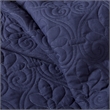 Madison Park Quebec 3-Piece Fabric Fitted Bedspread Set in Navy