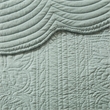 Madison Park Tuscany 3-Piece Cotton Scalloped Edge Quilt Set in Seafoam