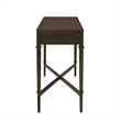 Olliix Kenna Fluted 2-Drawer Storage Solid Wood Console Table in Coffee