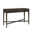 Olliix Kenna Fluted 2-Drawer Storage Solid Wood Console Table in Coffee
