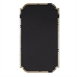 Olliix Adelaide Rectangular Scalloped MDF Wood Accent Wall Mirror in Gold