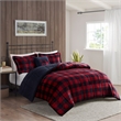 Woolrich Alton 4-PC Fabric Full/Queen Down Alternative Comforter Set - Red/Black