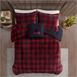 Woolrich Alton 4-PC Fabric Full/Queen Down Alternative Comforter Set - Red/Black