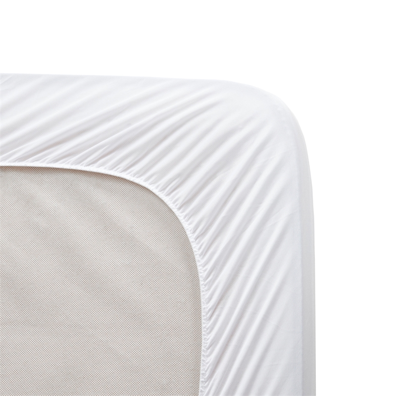 Serta Contemporary Microfiber Fabric Twin Heated Mattress Pad in White