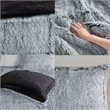 Intelligent Design Malea 3-Pc Fur Fabric King/Cal King Comforter Mini Set - Gray