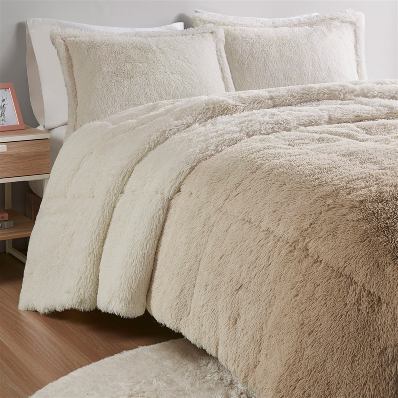 Intelligent Design Brielle 2-Pc Fabric Twin/Twin XL Comforter Mini Set in Ivory