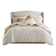 Olliix Madison Park Royce Queen Comforter Set Polyester in Ivory