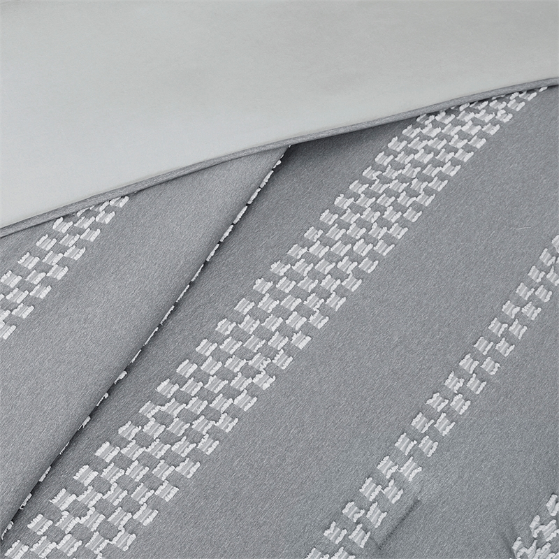 Olliix Madison Park Drew King/Cal King Comforter Set Polyester in Gray