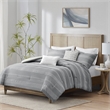 Olliix Madison Park Drew King/Cal King Comforter Set Polyester in Gray