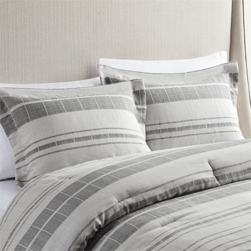 Olliix Madison Park Rhodes Full/Queen Comforter Set Cotton in Grey/Multi