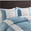 Olliix Madison Park Lori Full/Queen Comforter Set Polyester in Teal/Silver