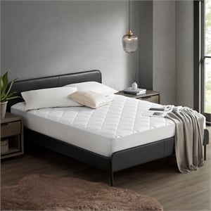 Olliix Sharper Image Cooling Touch Queen Mattress Pad Polyester in White