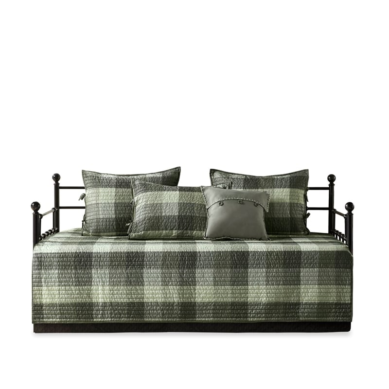 Olliix Madison Park Ridge Daybed Daybed Cover Set Cotton in Grey