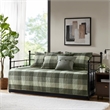 Olliix Madison Park Ridge Daybed Daybed Cover Set Cotton in Grey