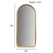 Olliix Madison Park Mia Wall Mirror Metal/Mirror/MDF in Gold