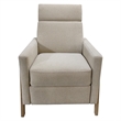 Olliix Chapel Hill Luna Recliner Wood/Plywood/Fabric in Beige