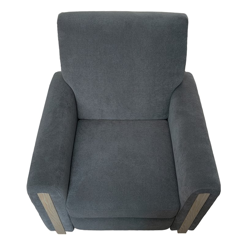 Olliix Chapel Hill Scarlett Recliner Wood/Plywood/Fabric in Grey