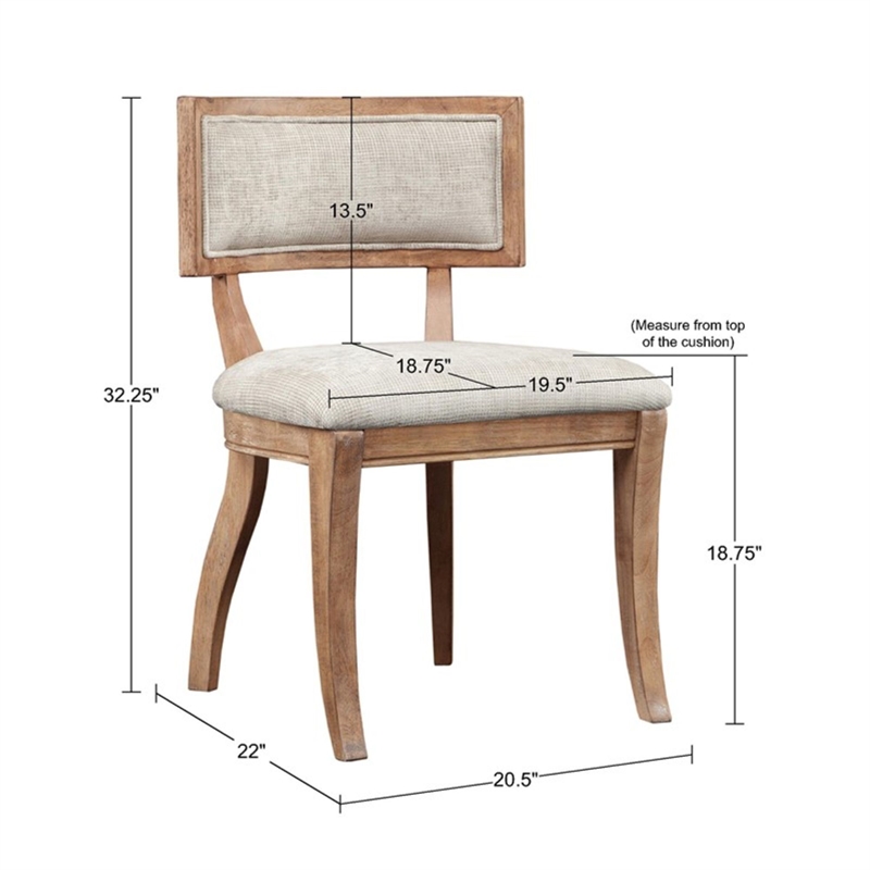 Olliix Madison Park Signature Marie Set of 2 Dining Chair in Beige/Brown