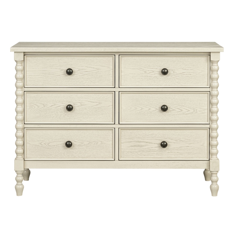 Olliix Madison Park Signature Beckett Dresser MDF/Wood in Antique Cream